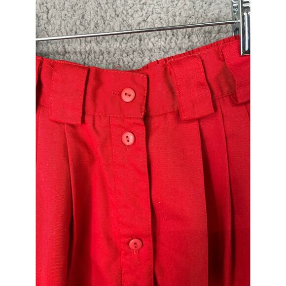 Petites By Fundamental Things Womens Skirt Size 4 Red Vintage Polyester USA Made - Picture 3 of 12